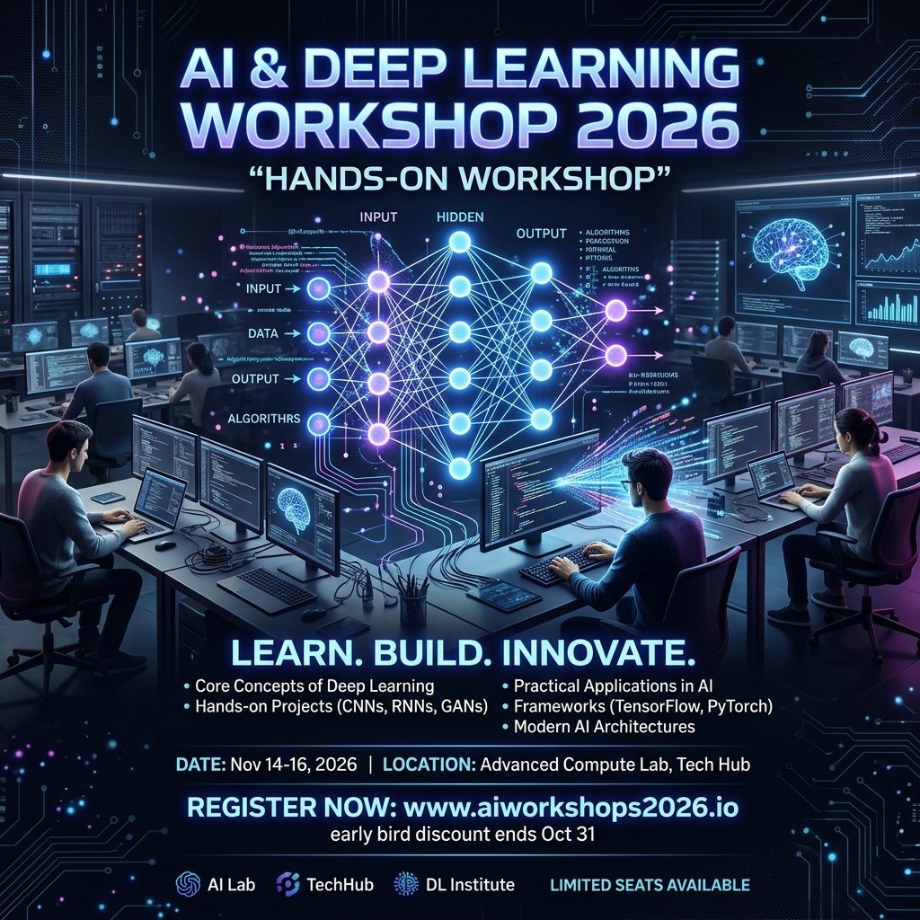 Poster AI & Deep Learning Workshop